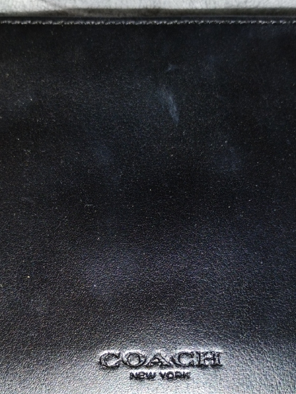 Coach Black Leather Travel Toiletry Pouch - Picture 4 of 4